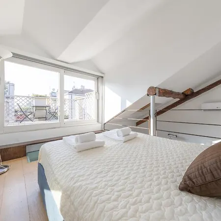 Terrazza Di Lusso In Porta Venezia, 1bdr Con Ac 아파트 *