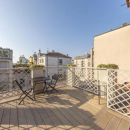 아파트 Terrazza Di Lusso In Porta Venezia, 1bdr Con Ac